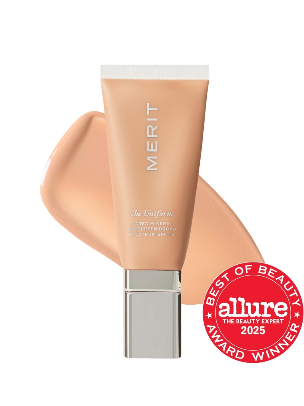 Merit the Uniform Tinted Mineral Sunscreen Broad Spectrum SPF 45 in shade 22